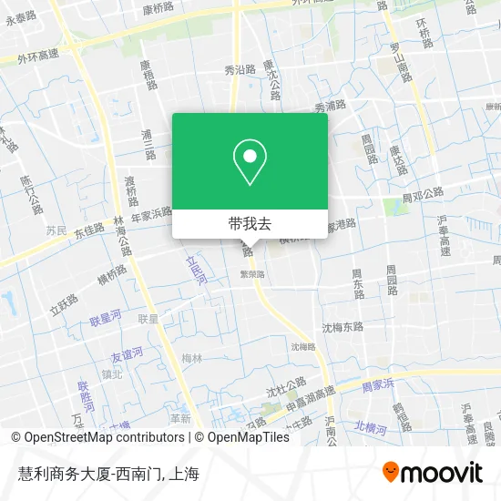慧利商务大厦-西南门地图
