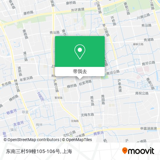 东南三村59幢105-106号地图
