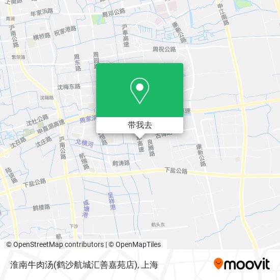 淮南牛肉汤(鹤沙航城汇善嘉苑店)地图