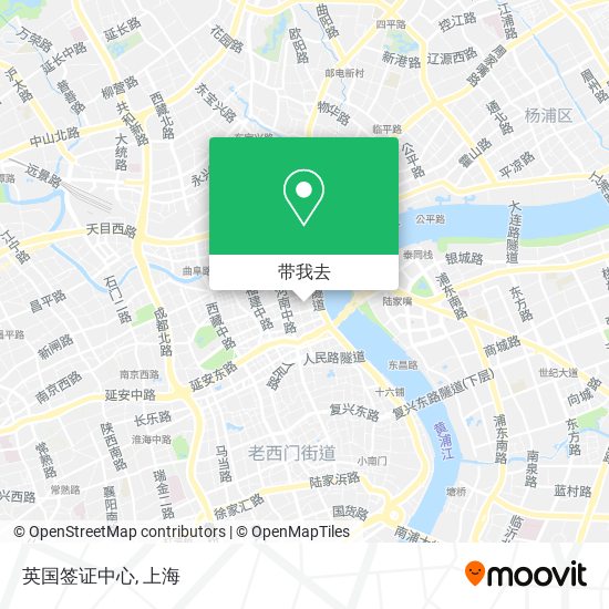 英国签证中心地图