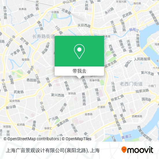 上海广亩景观设计有限公司(襄阳北路)地图
