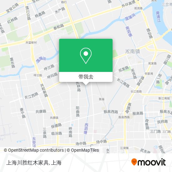 上海川胜红木家具地图