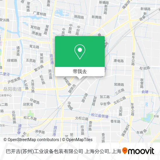 巴开吉(苏州)工业设备包装有限公司 上海分公司地图