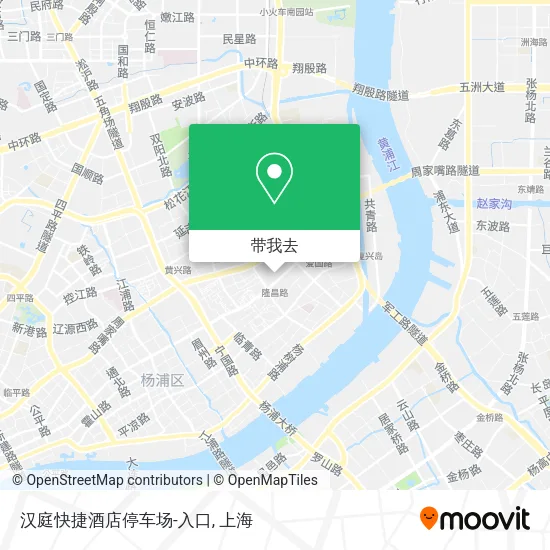 汉庭快捷酒店停车场-入口地图