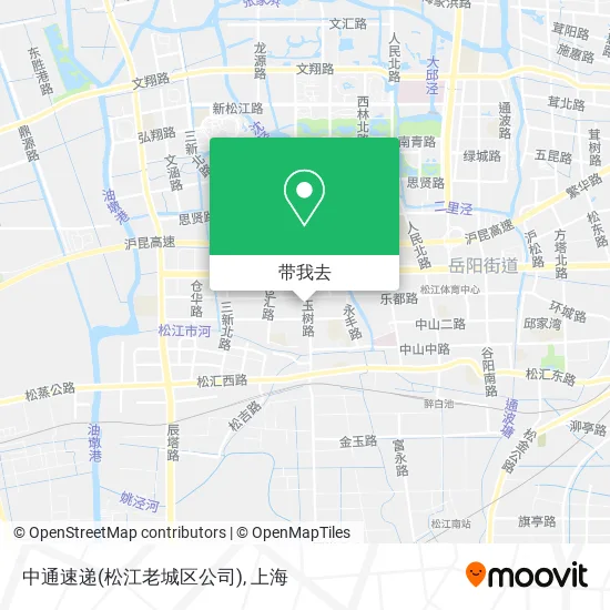 中通速递(松江老城区公司)地图
