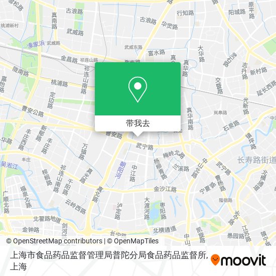 上海市食品药品监督管理局普陀分局食品药品监督所地图