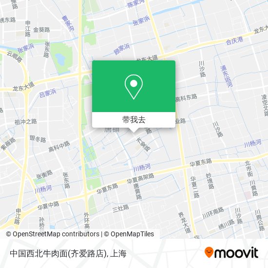 中国西北牛肉面(齐爱路店)地图