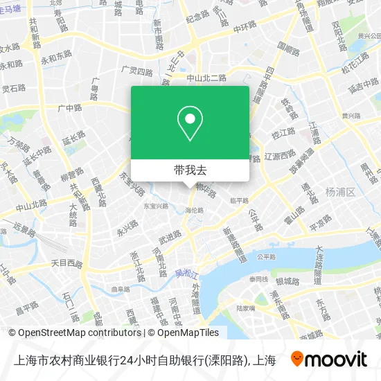 上海市农村商业银行24小时自助银行(溧阳路)地图