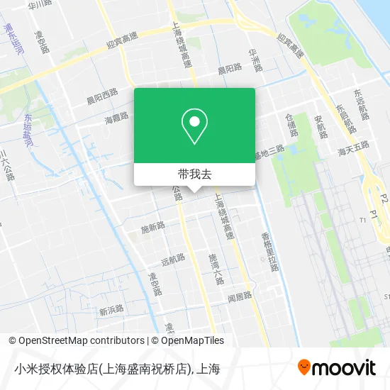 小米授权体验店(上海盛南祝桥店)地图