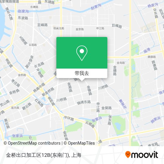 金桥出口加工区12B(东南门)地图