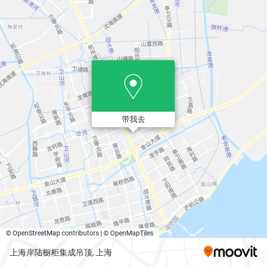 上海岸陆橱柜集成吊顶地图