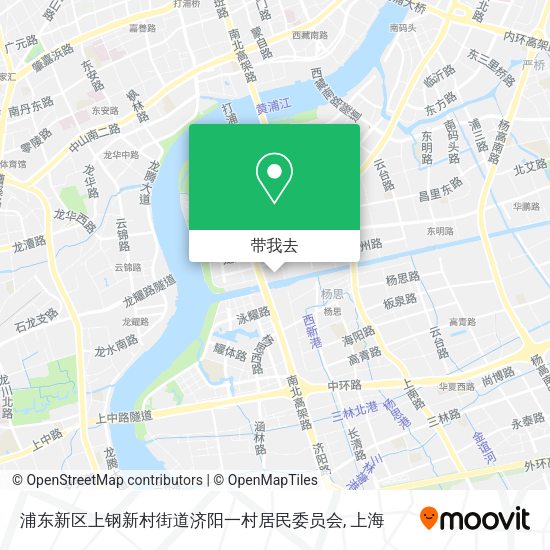 浦东新区上钢新村街道济阳一村居民委员会地图