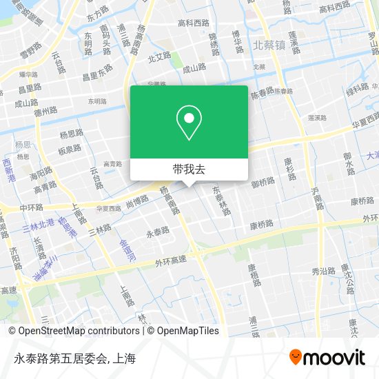 永泰路第五居委会地图