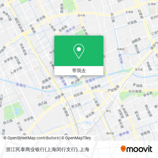 浙江民泰商业银行(上海闵行支行)地图