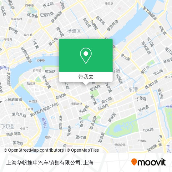 上海华帆旗申汽车销售有限公司地图