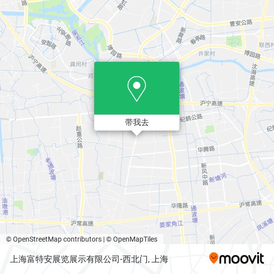 上海富特安展览展示有限公司-西北门地图