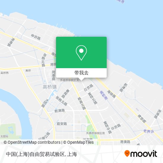中国(上海)自由贸易试验区地图