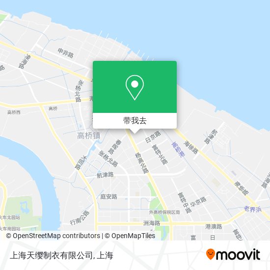 上海天缨制衣有限公司地图