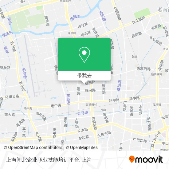 上海闸北企业职业技能培训平台地图