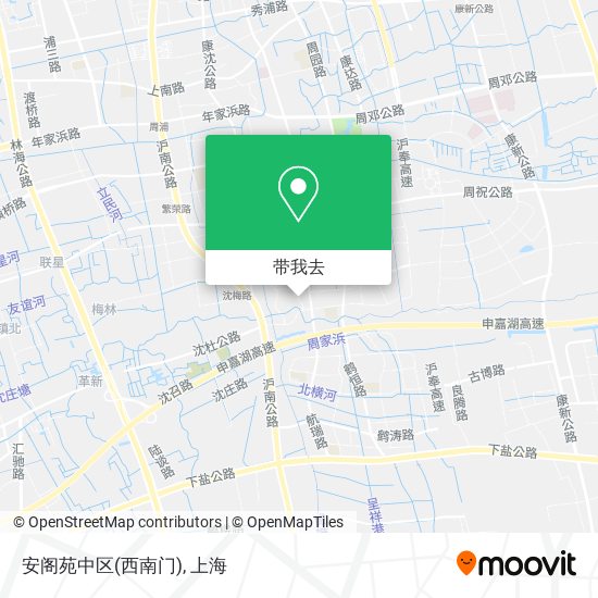 安阁苑中区(西南门)地图