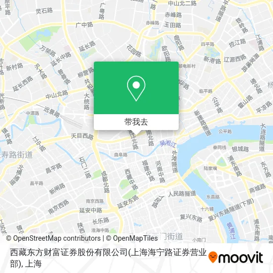 西藏东方财富证券股份有限公司(上海海宁路证券营业部)地图