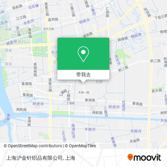 上海沪金针织品有限公司地图