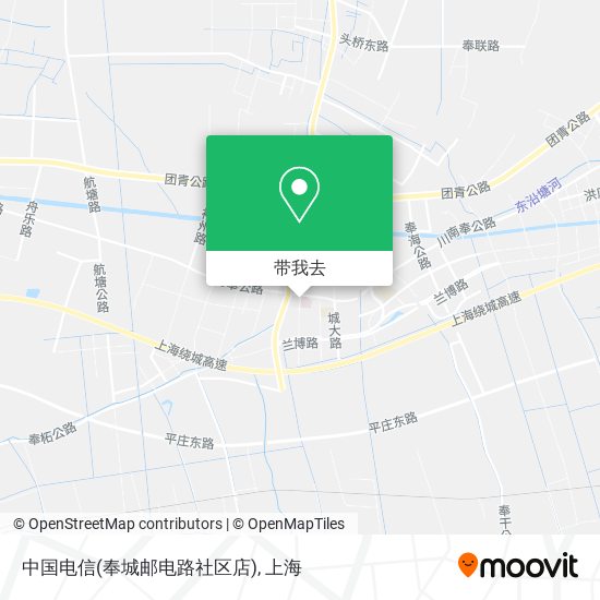 中国电信(奉城邮电路社区店)地图