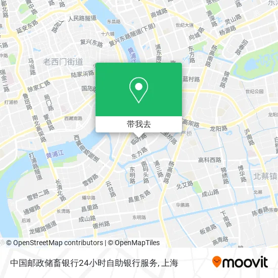 中国邮政储畜银行24小时自助银行服务地图