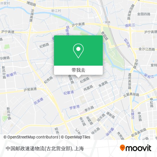中国邮政速递物流(古北营业部)地图