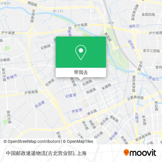 中国邮政速递物流(古北营业部)地图