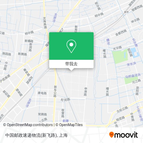 中国邮政速递物流(新飞路)地图
