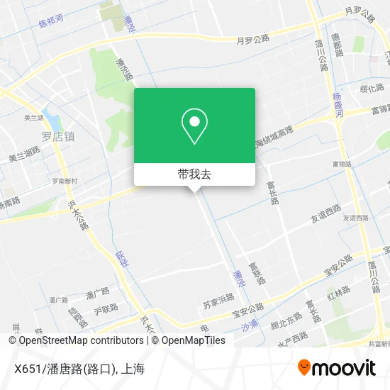 X651/潘唐路(路口)地图