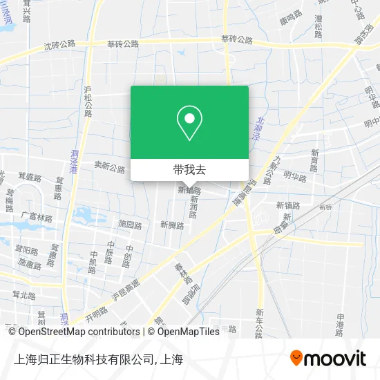 上海归正生物科技有限公司地图
