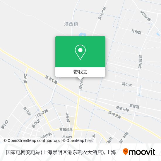 国家电网充电站(上海崇明区港东凯农大酒店)地图