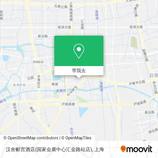 汉舍郦宫酒店(国家会展中心汇金路站店)地图