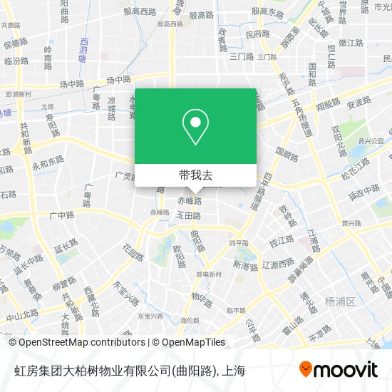 虹房集团大柏树物业有限公司(曲阳路)地图