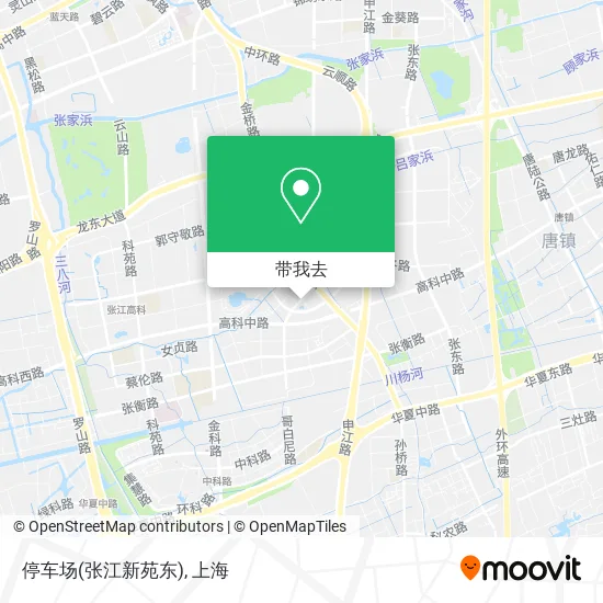 停车场(张江新苑东)地图