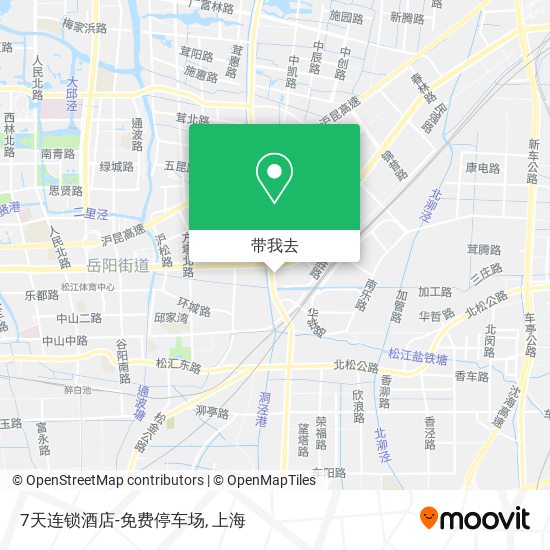 7天连锁酒店-免费停车场地图