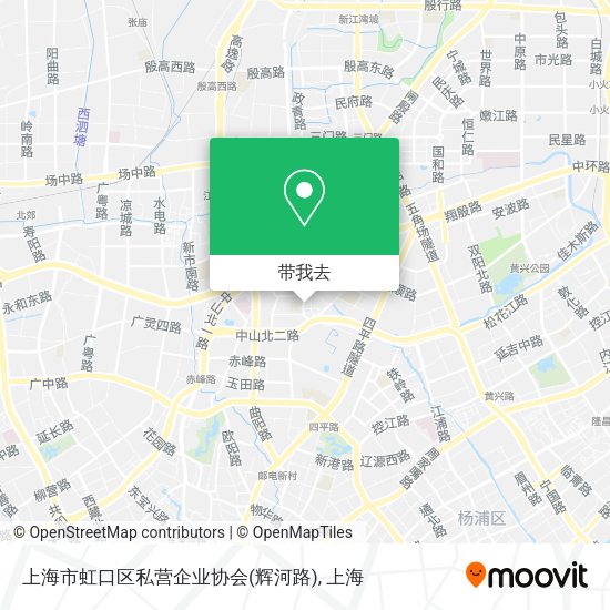 上海市虹口区私营企业协会(辉河路)地图