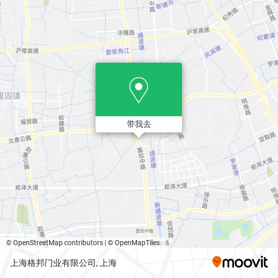 上海格邦门业有限公司地图