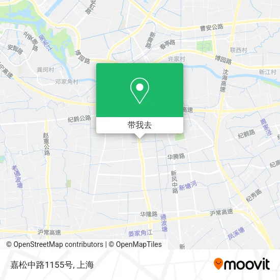 嘉松中路1155号地图