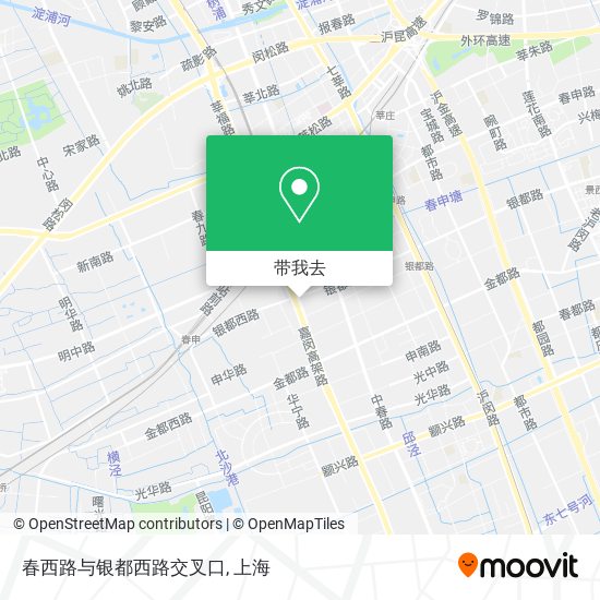 春西路与银都西路交叉口地图