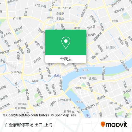 白金府邸停车场-出口地图