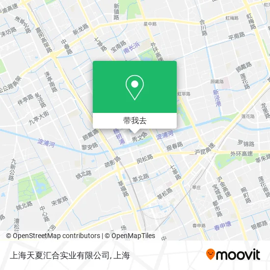 上海天夏汇合实业有限公司地图