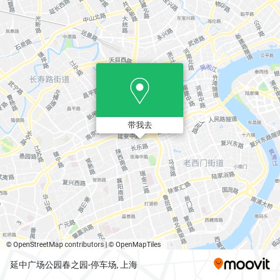 延中广场公园春之园-停车场地图