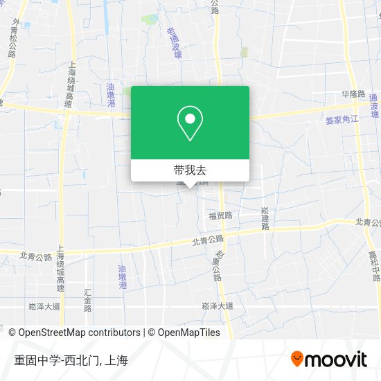 重固中学-西北门地图