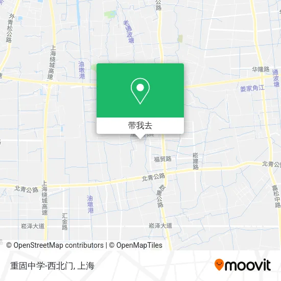 重固中学-西北门地图