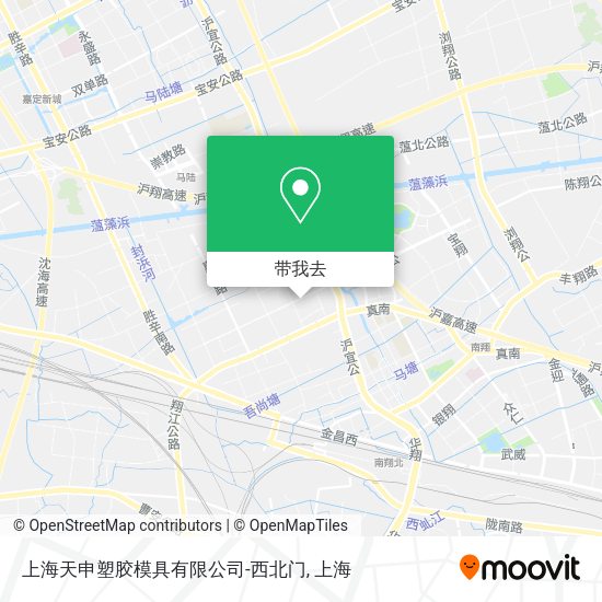 上海天申塑胶模具有限公司-西北门地图