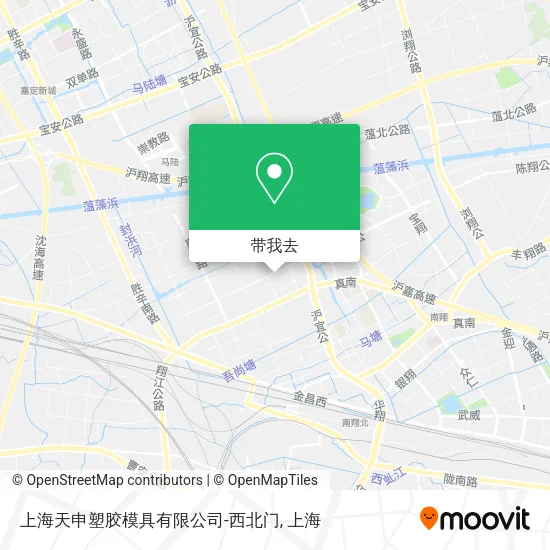 上海天申塑胶模具有限公司-西北门地图