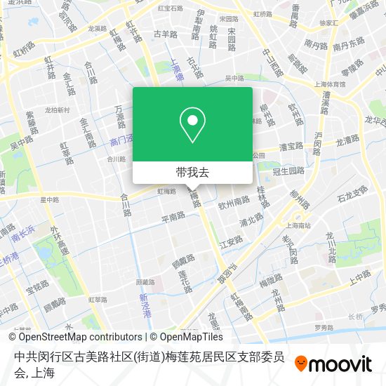 中共闵行区古美路社区(街道)梅莲苑居民区支部委员会地图